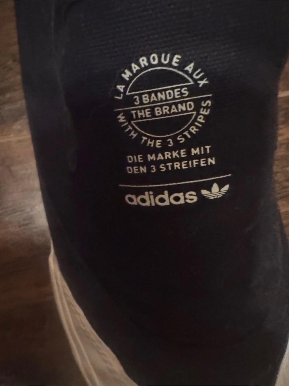 adidas Black Slip-On Sneakers with White Sole